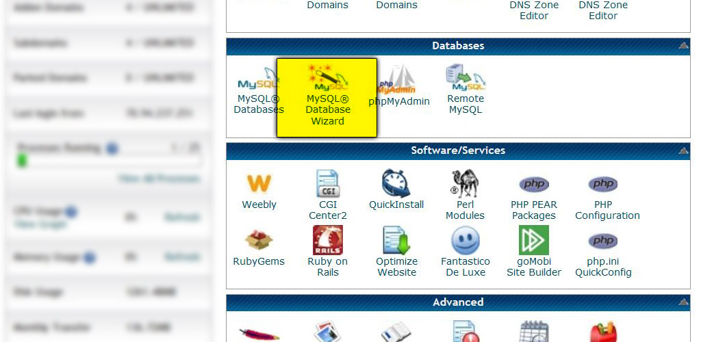 Creating a MySQL Database in cPanel  